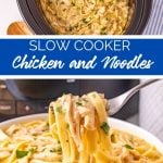 Slow Cooker Chicken and Noodles recipe from Family Fresh Meals
