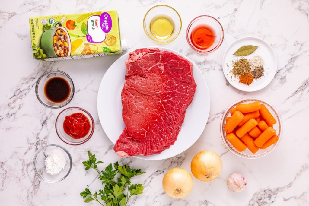 ingredients for Slow Cooker London Broil