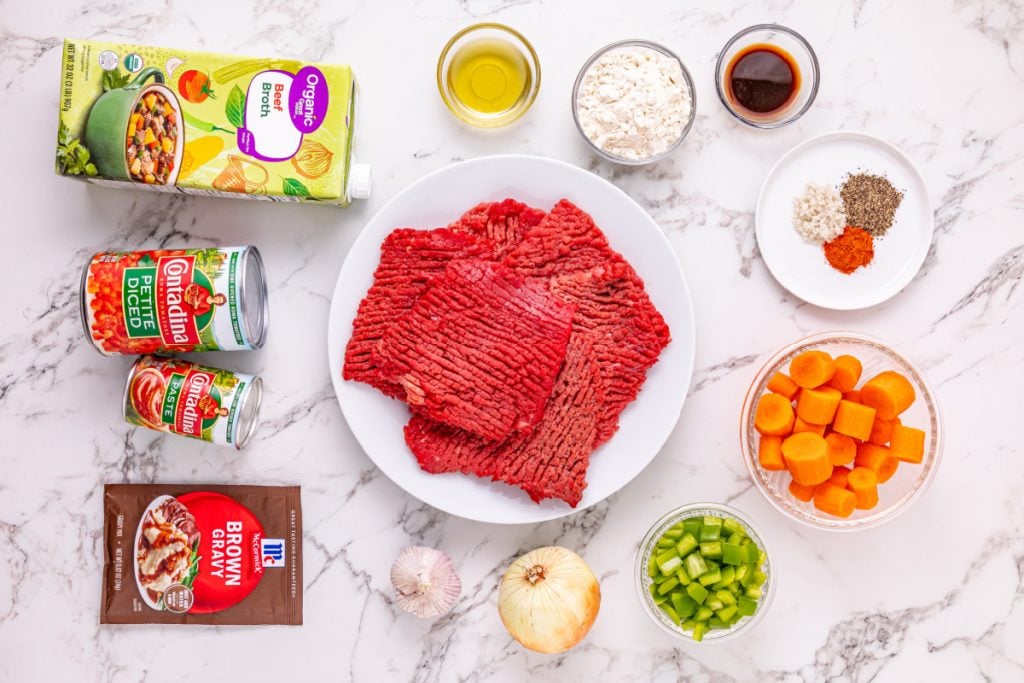 ingredients for Slow Cooker Swiss Steaks