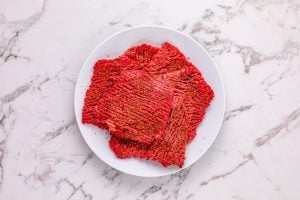 seasoned beef on a plate