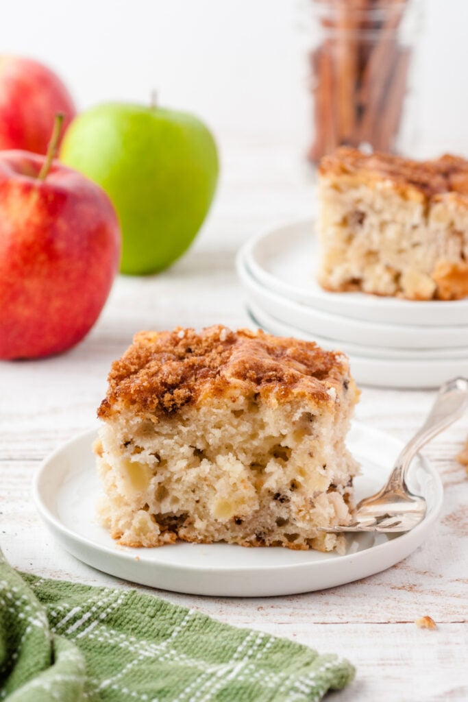 Apple Coffee Cake on a plate
