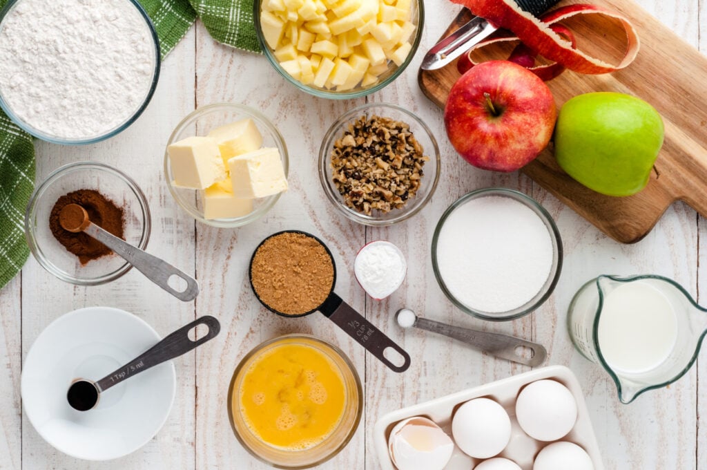 ingredients for Apple Coffee Cake