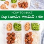 Easy Lunchbox Meatballs and Rice from Family Fresh Meals