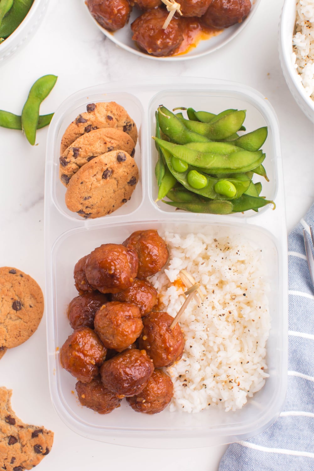 Easy Lunchbox Meatballs and Rice
