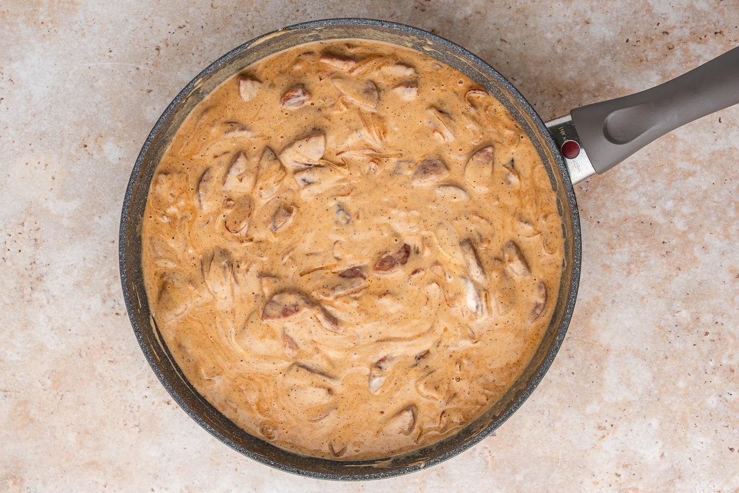 cheese melted after stirring
