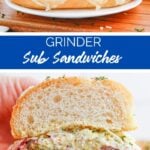 Grinder Sub Sandwiches recipe from Family Fresh Meals