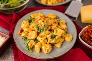 One Pan Marry Me Tortellini on a plate