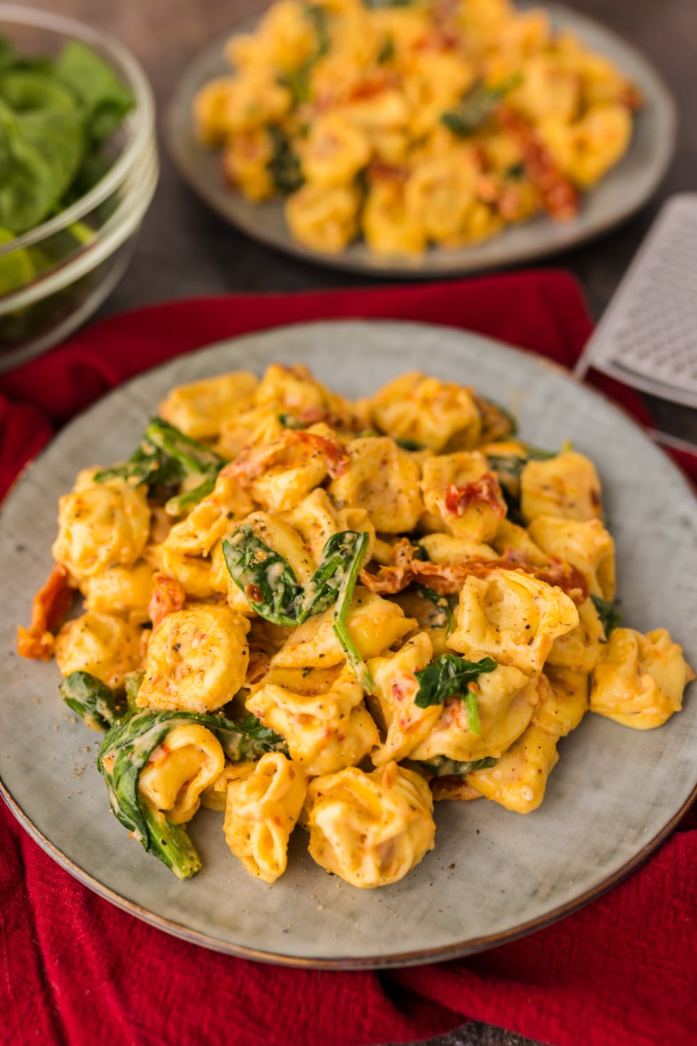 One Pan Marry Me Tortellini on a plate