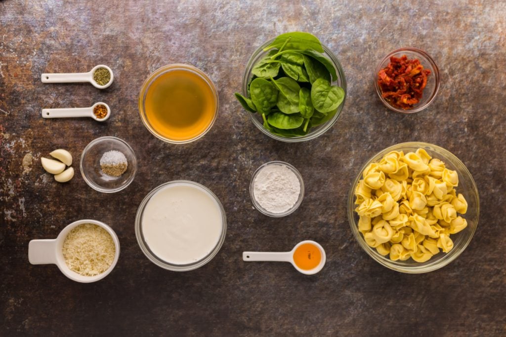 ingredients for One Pan Marry Me Tortellini