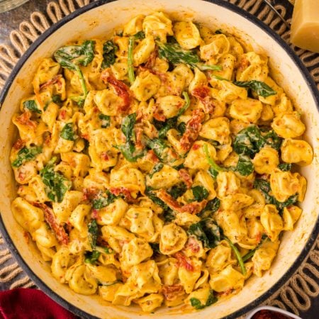 One Pan Marry Me Tortellini in a pan