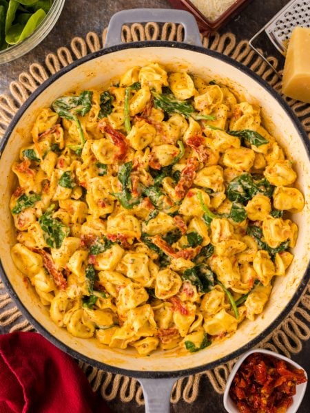One Pan Marry Me Tortellini in a pan