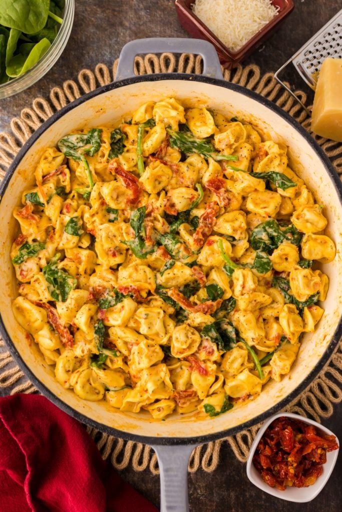 One Pan Marry Me Tortellini in a pan