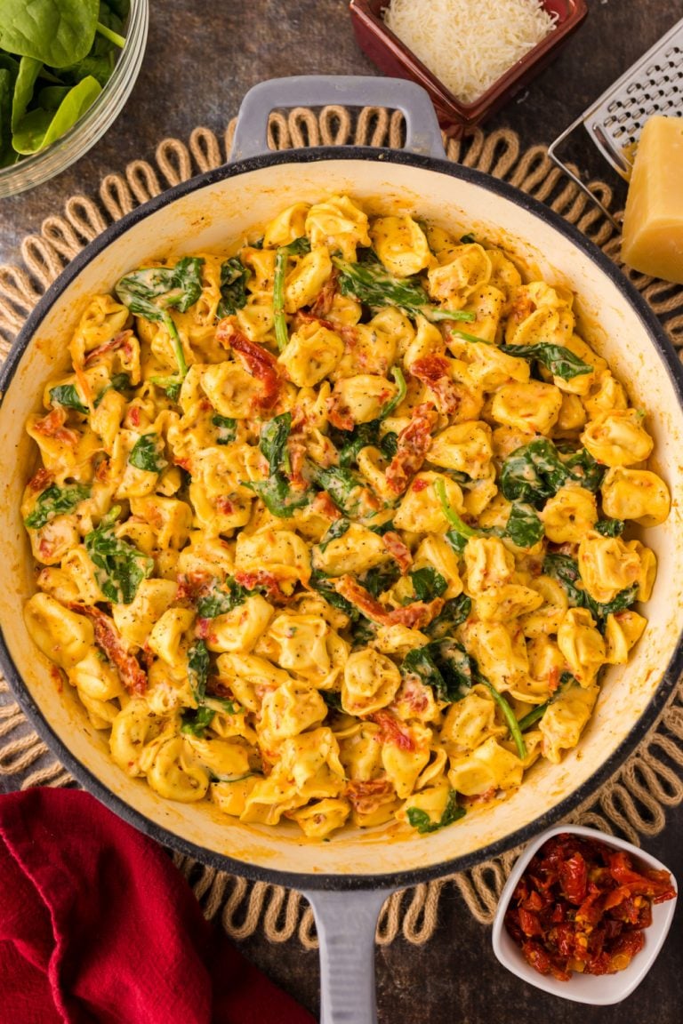 One Pan Marry Me Tortellini in a pan