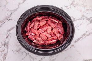 steak strips in a crock pot