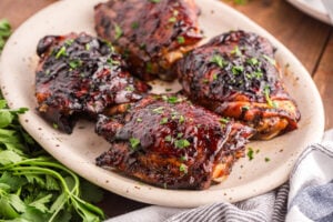 Balsamic Glazed Chicken on a plate