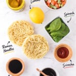 Homemade Instant Noodle Cups ingredients
