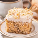 slice of Butternut Squash Cake on a plate