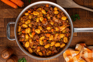 Gnocchi Shepherd’s Pie in a pan