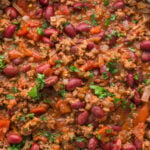 Guinness Chili in a pot